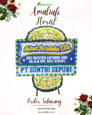 Papan Bunga Duka di Bido