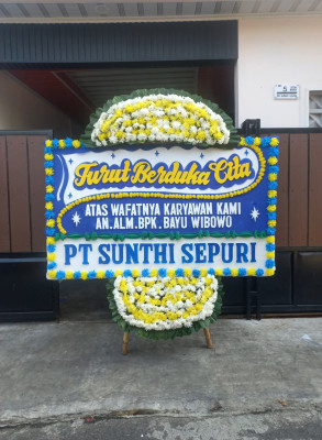 Papan Bunga Duka di Bido